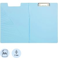 Папка-планшет с зажимом и крышкой Attache Bright colours A4 голубой