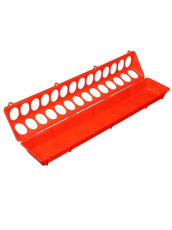 Кормушка - поилка для перепелов 28 ячеек, лотковая, пластик Кормушка - поилка для перепелов 28 ячеек, лотковая, пластик