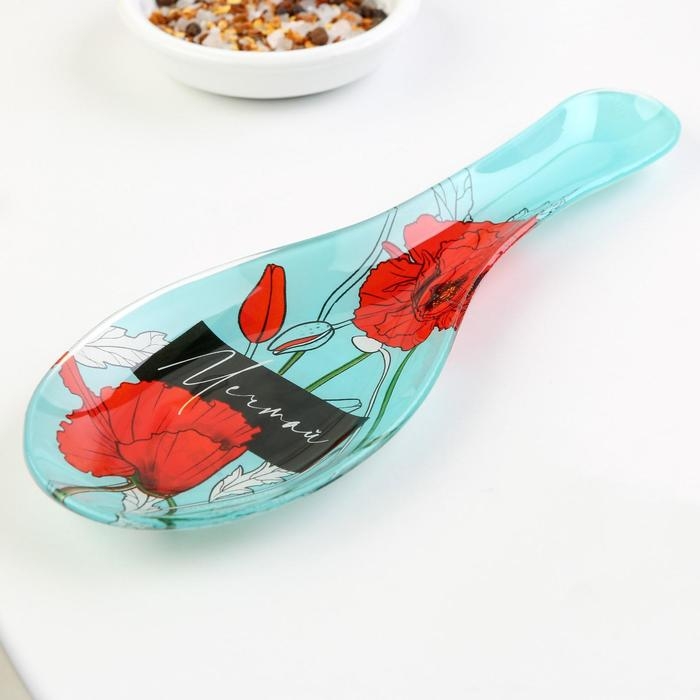 Подставка под ложку Дорого внимание «Мечтай», 21,4 х 7,5 см, стекло Подставка под ложку Дорого внимание «Мечтай», 21,4 х 7,5 см, стекло