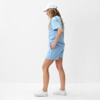 Комплект (футболка, шорты) женский MINAKU: Casual Collection цвет голубой, р-р 50