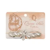 Заколка - автомат для волос &laquo;Жемчужная ветвь&raquo;, 8 см, белая