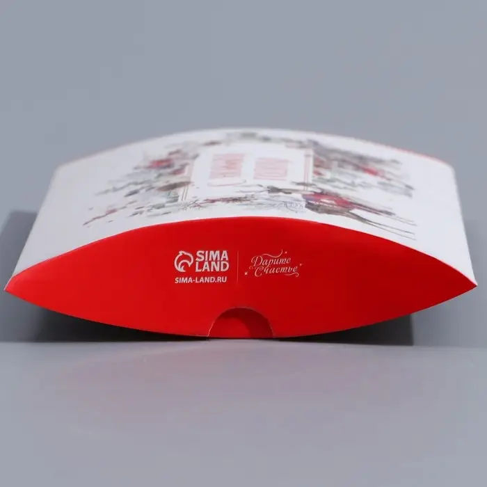 Коробка новогодняя складная фигурная «Акварель», 19 х 14 х 4 см, Новый год Коробка новогодняя складная фигурная «Акварель», 19 х 14 х 4 см, Новый год