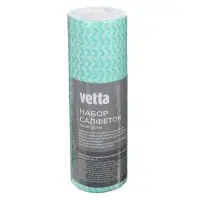 VETTA Набор салфеток из вискозы 30 шт в рулоне, 21х30см, 35г/кв.м., 3 цвета