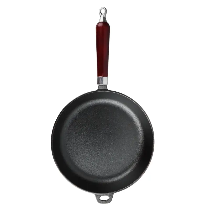 VETTA Сковорода чугун, d26х5,5см, деревянная ручка, индукция