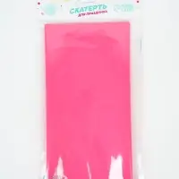 Скатерть 137*183см, флюорисцентная, цвет фуксия