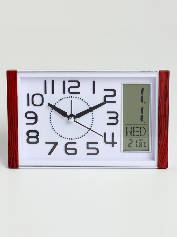 Часы будильник настольные, на батарейках, 17.9 х 10.9 х 4.1 см, циферблат 10.9 х 15.5 см Часы будильник настольные, на батарейках, 17.9 х 10.9 х 4.1 см, циферблат 10.9 х 15.5 см