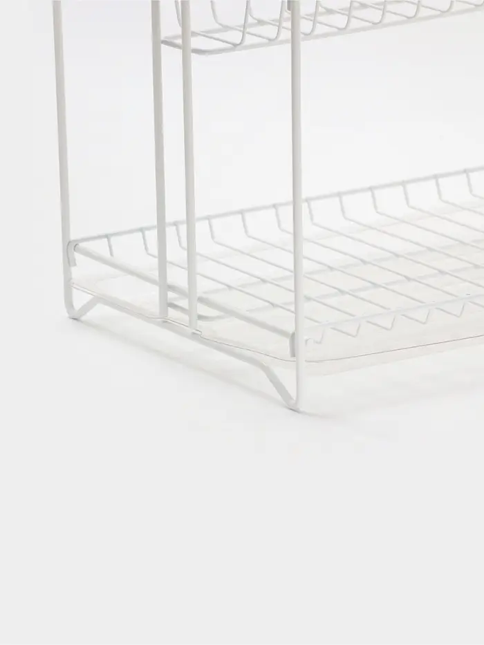 Сушилка для посуды универсальная, разборная, с поддоном, цвет белый 39,5*24*29,5см