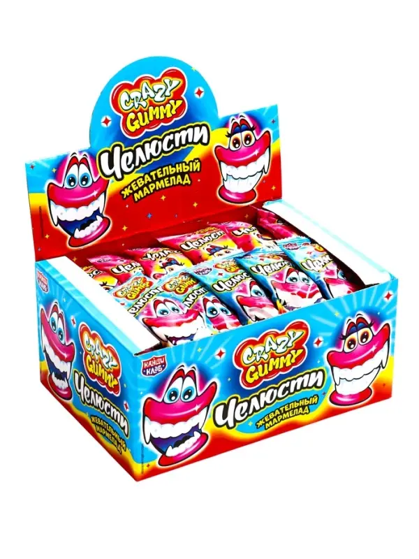 Жевательный мармелад &laquo;Crazy Gummy Челюсти&raquo; 10г