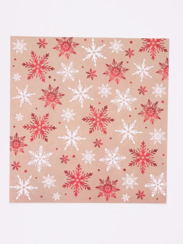 Бумага для скрапбукинга &laquo;Снежинки&raquo;, 180 г/м, 30.5&times;32 см