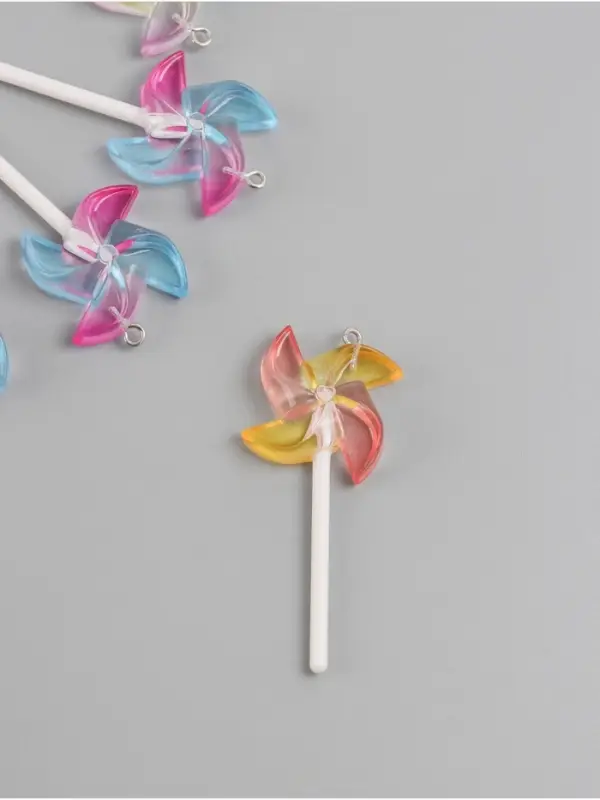 Подвеска для творчества акрил Подвеска для творчества акрил "Ветерок" МИКС 6х2,5х1 см