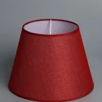 Абажур BayerLux &laquo;Кантри. Рогожка&raquo;, E27 или E14, бордовый, 25&times;25&times;18 см