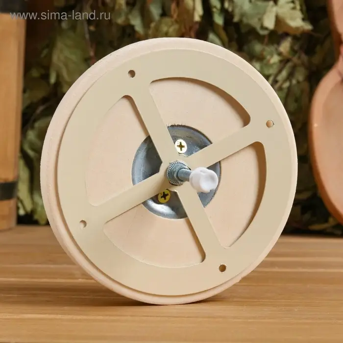 Вентиляционный клапан, липа, d=95 мм, металлическое основание, &laquo;Добропаровъ&raquo;