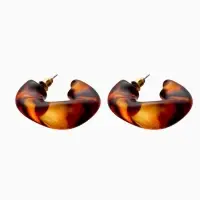 Серьги QF &laquo;Леопард&raquo;, набор 3 пары, кольца, цветной в золоте