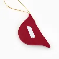 Елочные игрушки из бумаги, набор 5 штук, цвет бордовый