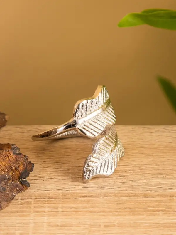 Кольцо для салфеток «Листья», 5×5×5 см, алюминий