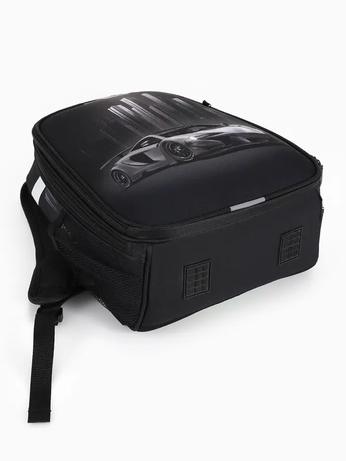 Рюкзак школьный для мальчика &laquo;Тачка&raquo;, Stavia, эргономичная спинка, 30&times;16&times;38 см, чёрный