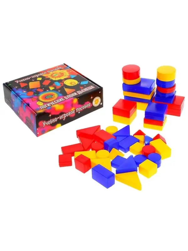 Учебно-игровое пособие Корвет &laquo;Логические блоки Дьенеша&raquo;, 48 фигур