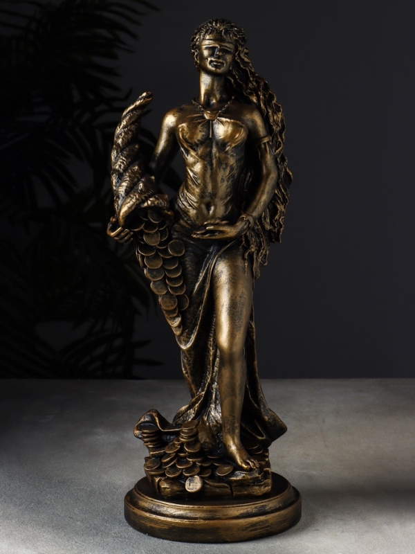 Фигура "Фортуна" 14х14х44 см, бронза