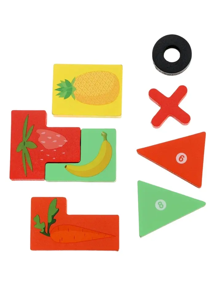 Деревянный  пазл Тетрис 3 в 1