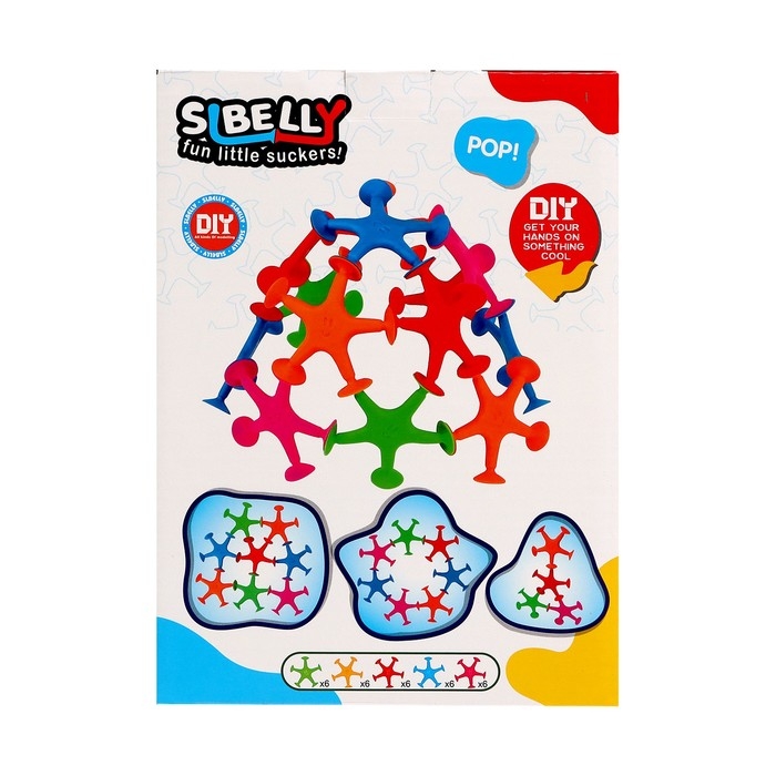 Конструктор «Забавные присоски», 30 деталей