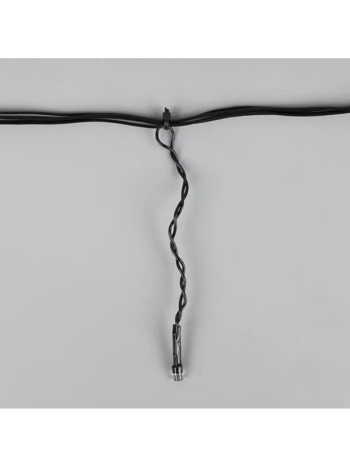 Гирлянда &laquo;Бахрома&raquo; 3&times;0.5 м, IP20, тёмная нить, 80 LED, свечение синее, 8 режимов, 220 В