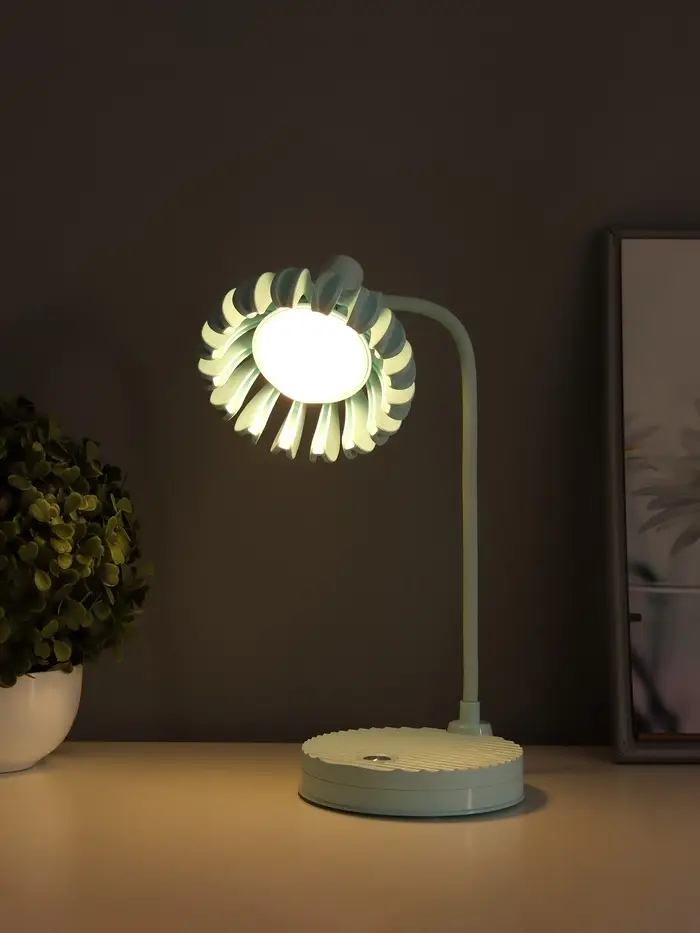 Лампа настольная RISALUX &laquo;Санди&raquo;, светодиодная, USB, АКБ, синяя, 11.7&times;14.5&times;18 см