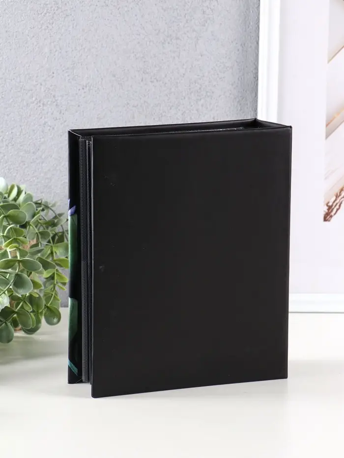 Фотоальбом 304ф 10X15см, ПП карм., 2ф на стр, черные страницы