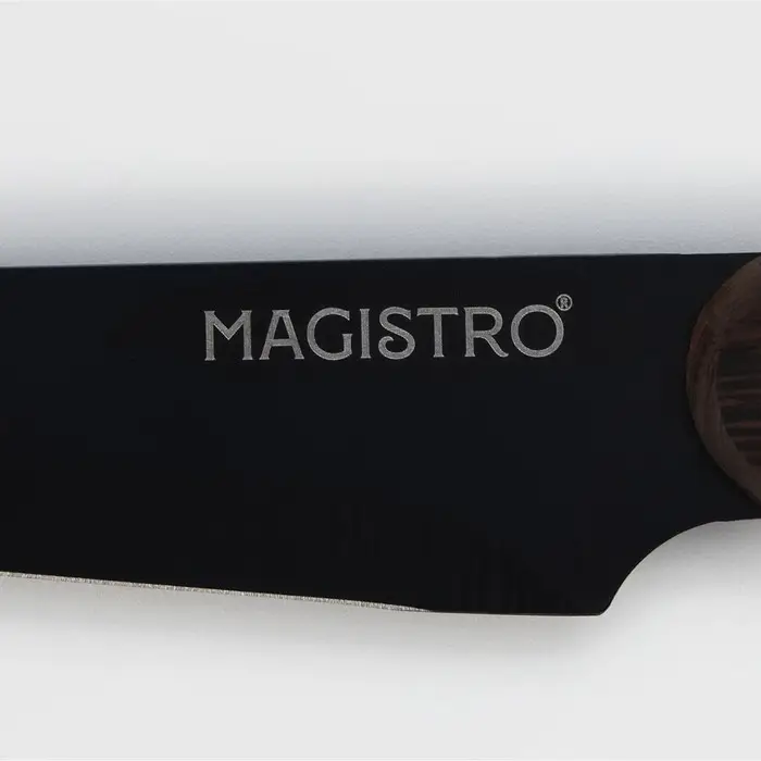 Нож для овощей кухонный Magistro Dark wood, длина лезвия 10.2 см