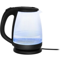 Чайник HYK-G1001 1,7л 2200Вт черный (стекло)