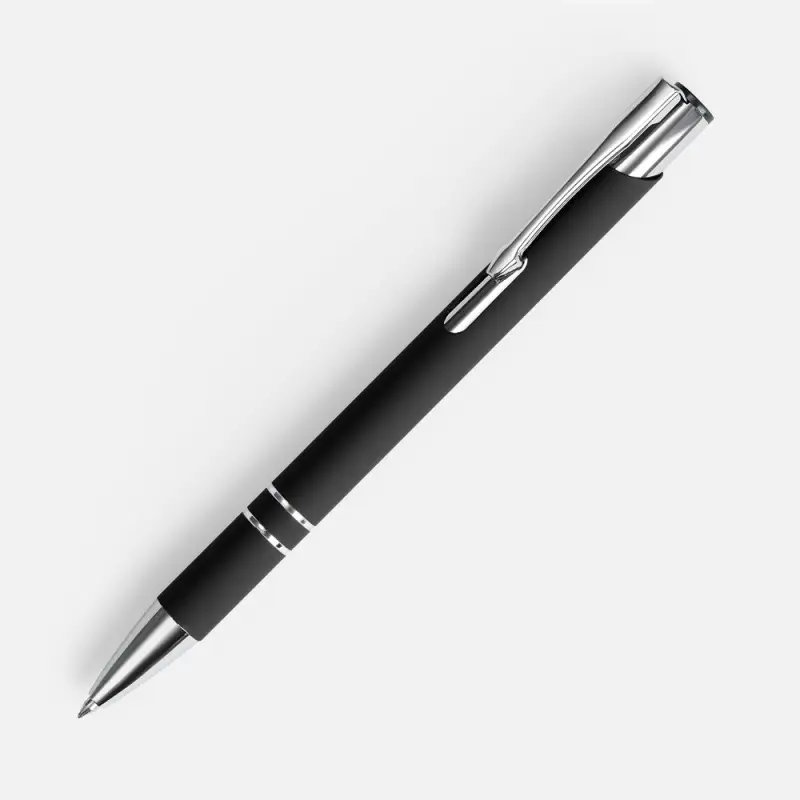 Ручка шариковая Keskus Soft Touch в футляре, черная