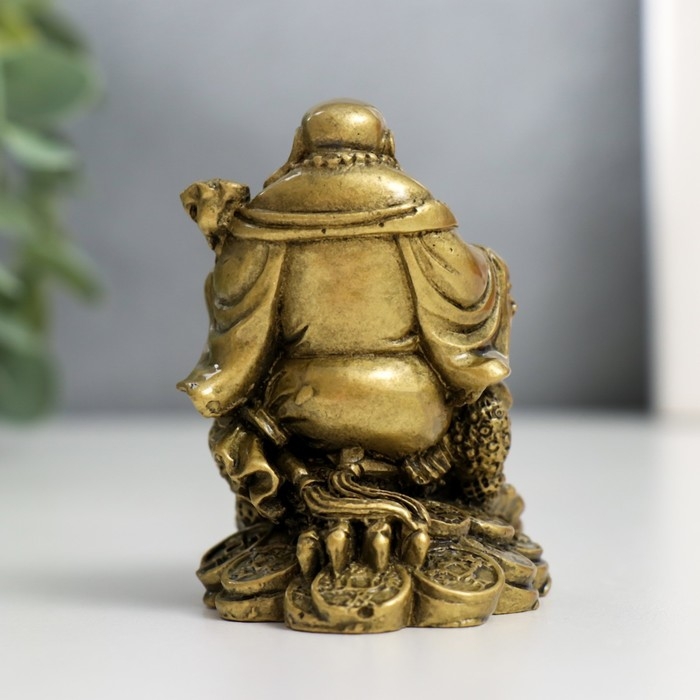 Нэцкэ бронза  Нэцкэ бронза "Хотей на жабе"