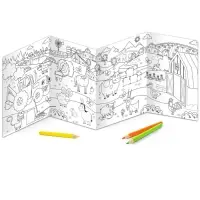 Длинная раскраска «Весёлые животные», 1 метр, «Синий трактор»