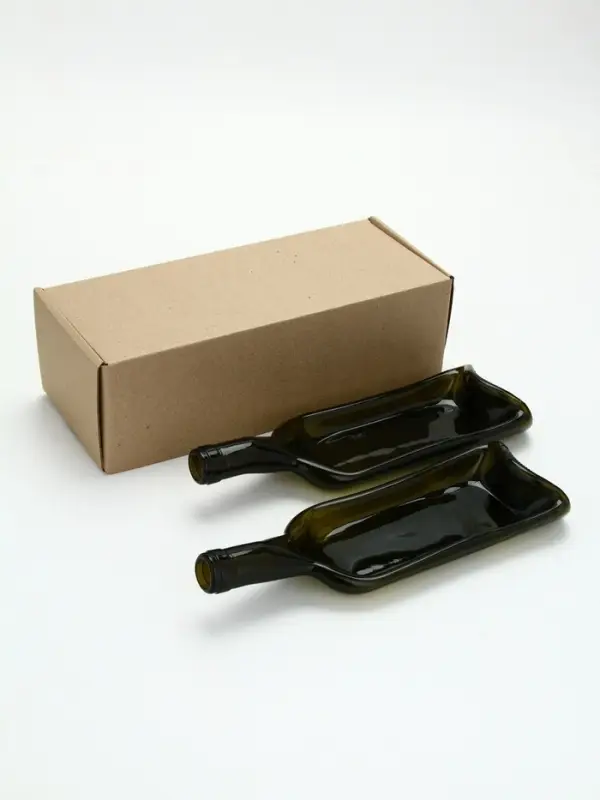 Тарелка бутылка, сервировочная, набор 2 шт.