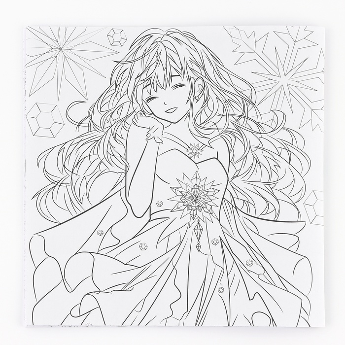 Раскраска антистресс на новый год. Альбом для вдохновения «Новый год! Аниме», 19 страниц Раскраска антистресс на новый год. Альбом для вдохновения «Новый год! Аниме», 19 страниц