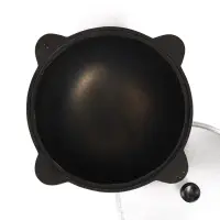 Казан, 10 л, круглое дно, алюминиевая крышка, чугун