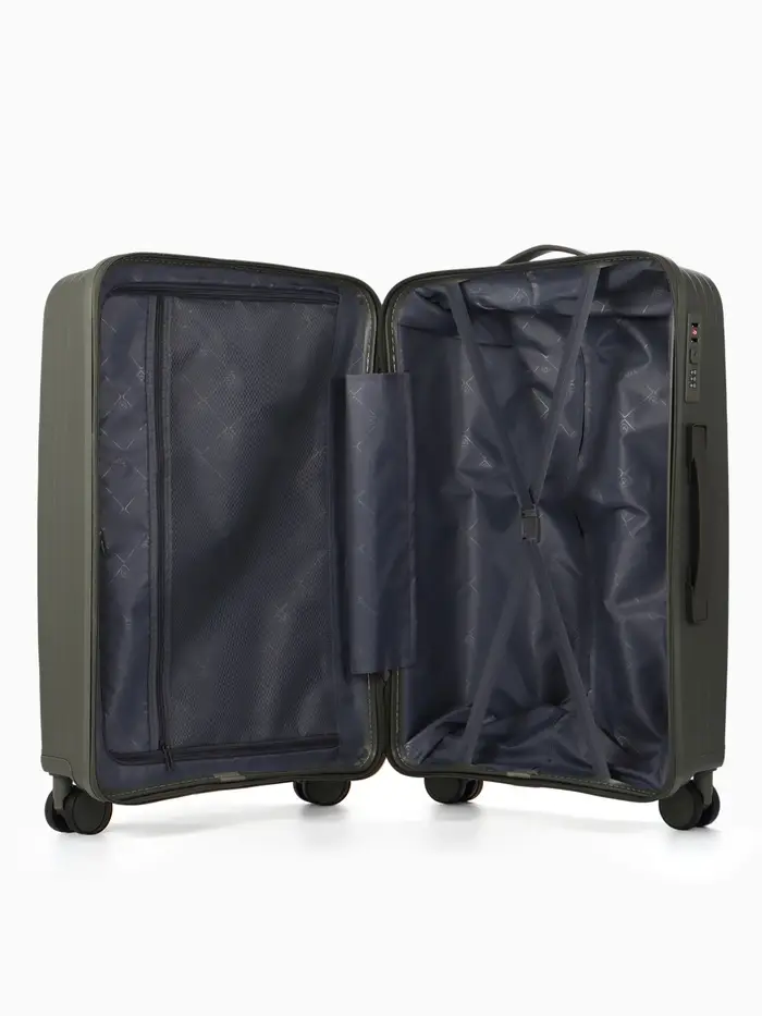 Чемодан на колёсах, 24", кодовый замок, 40&times;24&times;65, хаки