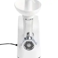 Мясорубка HomeStar STM-2039, 2000 Вт, 1.5 кг/мин, 2 диска, реверс, белая