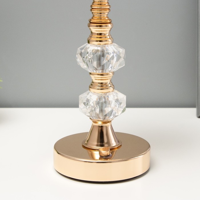 Настольная лампа сенсорная Настольная лампа сенсорная "Ренди" LED 3Вт 3000-6000К USB АКБ диммер золото 15,5х15,5х30 см 102220