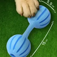 Жевательная игрушка для собак &laquo;Силач&raquo;, 15 см, TPR, голубая