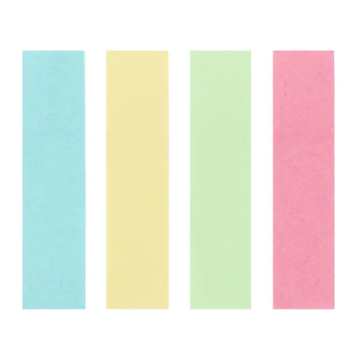 Блок - закладка с липким краем, 12×50 мм, бумажные, 4 цвета по 80 листов, пастель Блок - закладка с липким краем, 12×50 мм, бумажные, 4 цвета по 80 листов, пастель
