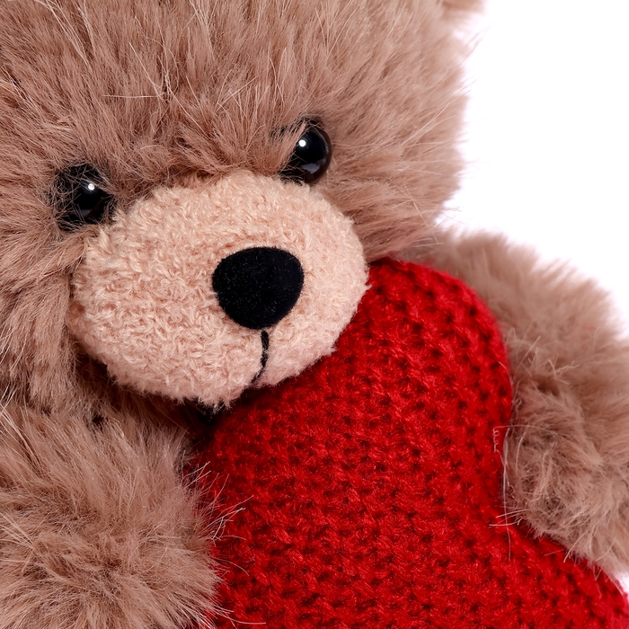 Мягкая игрушка «Мишка с сердцем», цвет коричневый, 14 см Мягкая игрушка «Мишка с сердцем», цвет коричневый, 14 см