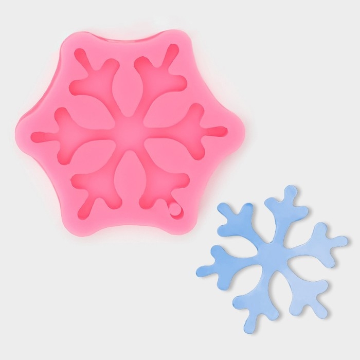 Молд новогодний «Орион», силикон, 8,5×8,5×1,5 см, цвет розовый Молд новогодний «Орион», силикон, 8,5×8,5×1,5 см, цвет розовый