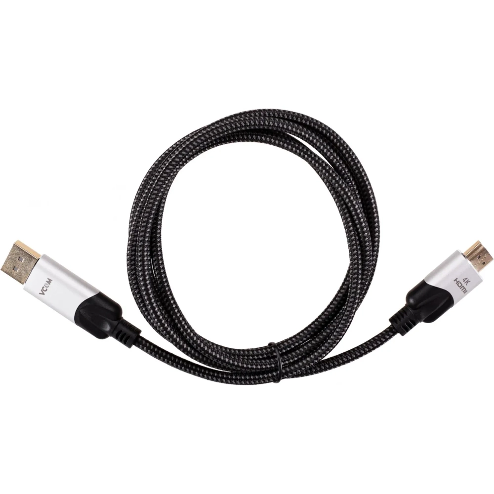Кабель -переходник DisplayPort M-> HDMI M 4K@60Hz 1.8m VCOM (CG608M-1.8M)