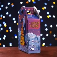 Подарочная коробка «Фантазия» в фиолетовом 16×7.5×26 см
