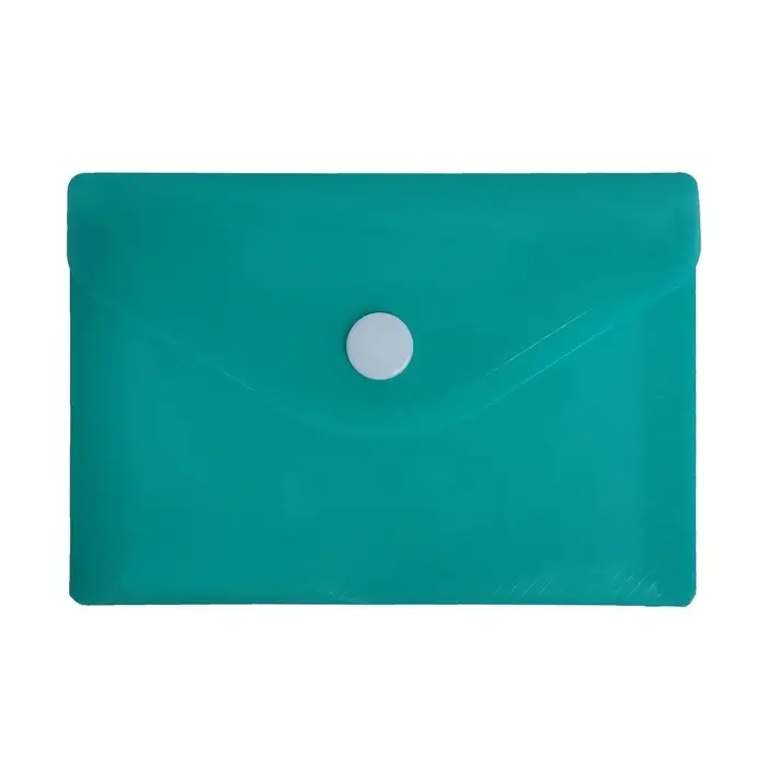 Папка-конверт на кнопке, А7, 180 мкм, Calligrata рифлёная, флуоресцентная, МИКС