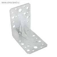 Уголок крепёжный ТУНДРА krep, 90×90×65×2 мм, усиленный, ГОЦ, 1 шт.