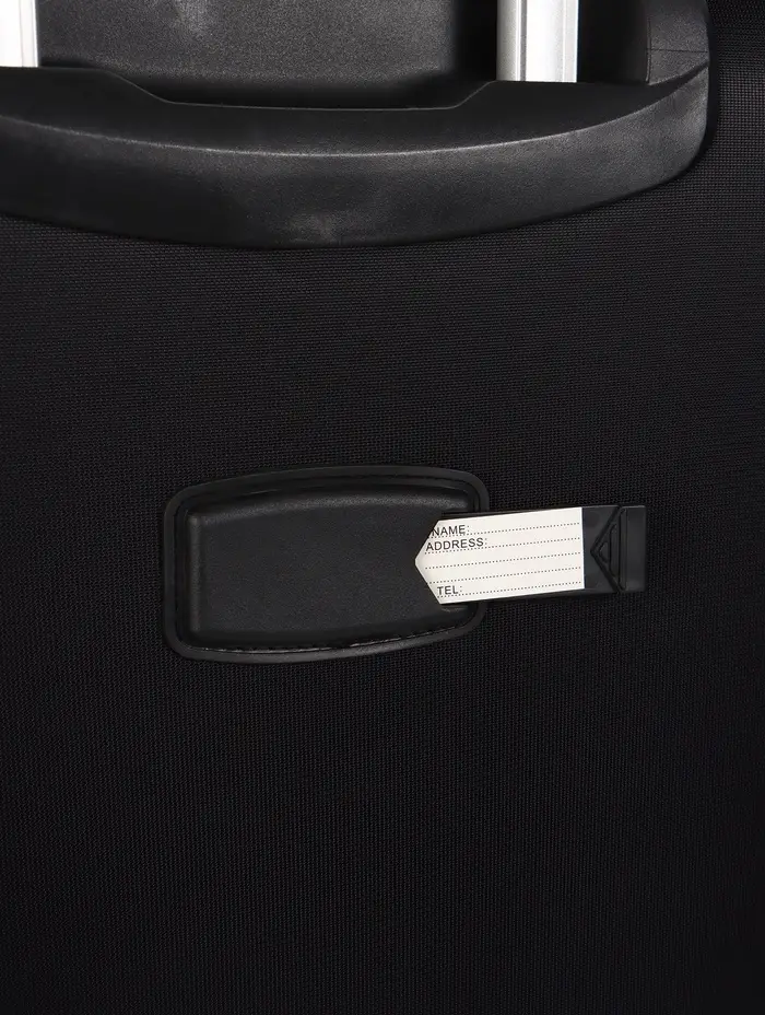 Чемодан на колёсах TEXTURA, кодовый замок, текстильный, с увеличением, 36&times;25&times;58 см, 20", чёрный