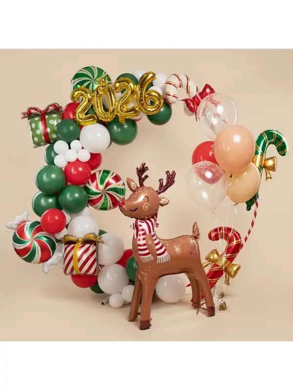 Воздушный шар фольгированный 46 Воздушный шар фольгированный 46" «Новогодний олень», под воздух