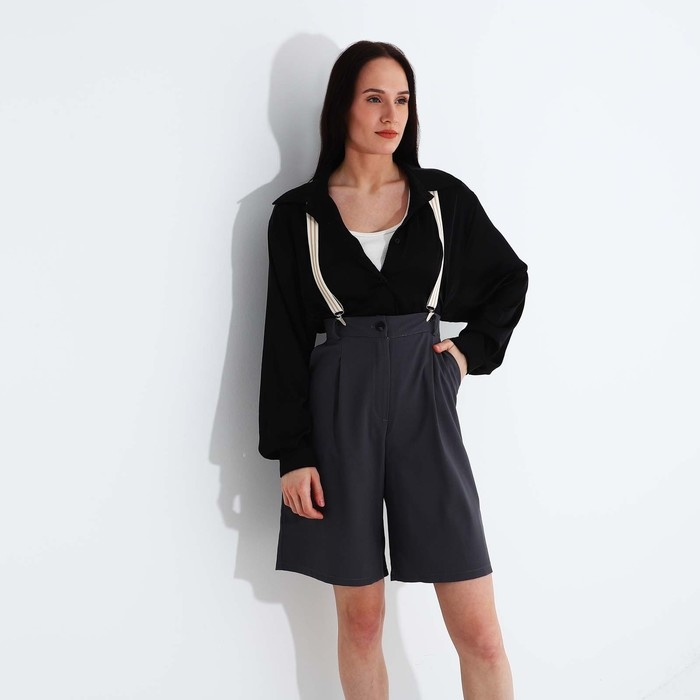 Подтяжки взрослые, ширина 2.5 см, цвет бежевый Подтяжки взрослые, ширина 2.5 см, цвет бежевый