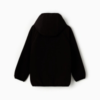 Ветровка демисезонная для мальчиков MINAKU из Softshell на флисе, непромокаемая, чёрный, рост 134 см